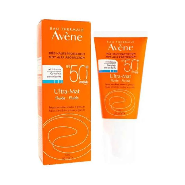 AVÈNE Ultra Mat Fluid Sunscreen SPF 50+ Unisex, 50 ml