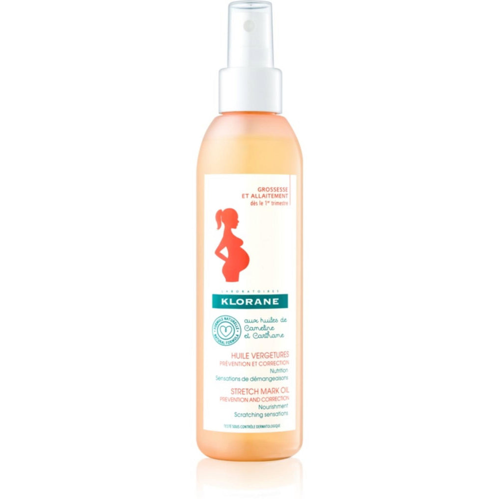 Klorane Mum Anti-Stretch Marks – Massage Oil for Women, 200 ml