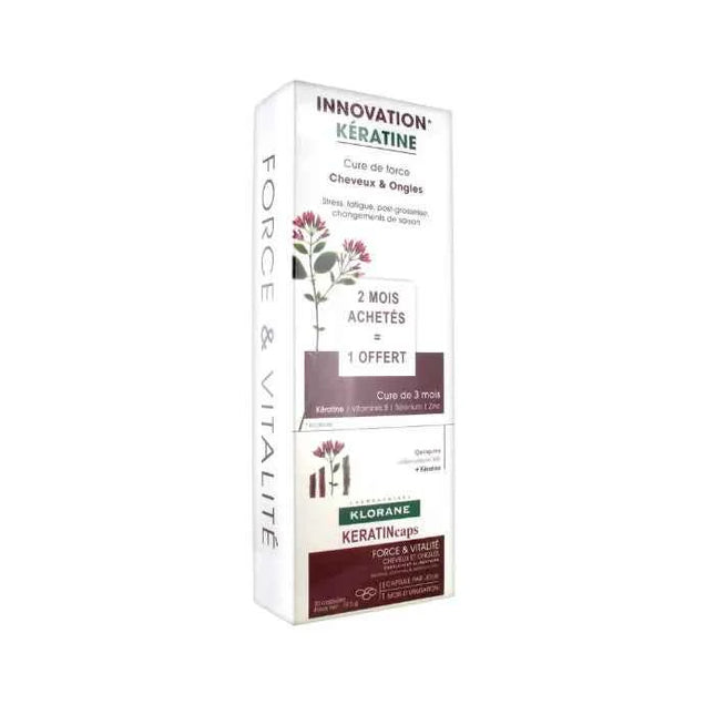 Klorane Keratin Hair Fortification Unisex, 90 capsules