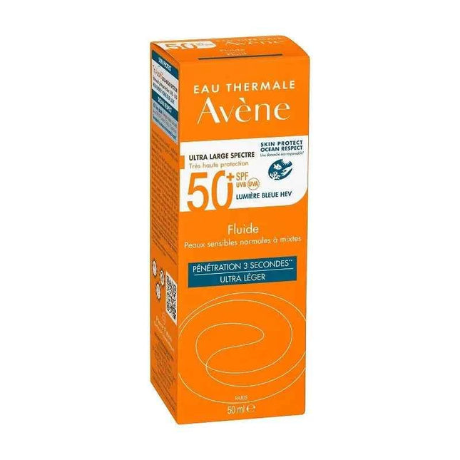 AVÈNE Avene Sunscreen Face Fluid Dry Touch Normal To Combination Skin Spf50+ Unisex, 50 ml