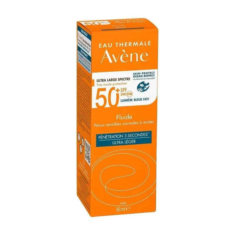 AVÈNE Avene Sunscreen Face Fluid Dry Touch Normal To Combination Skin Spf50+ Unisex, 50 ml