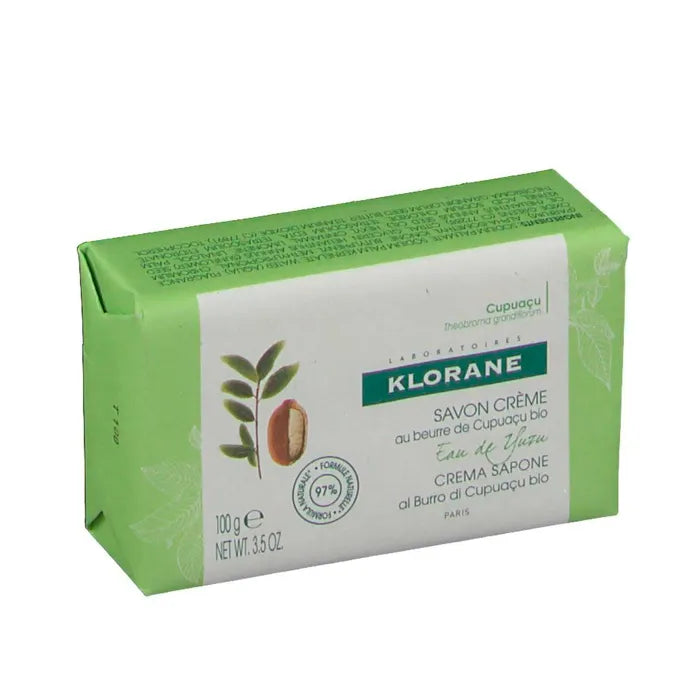 Klorane Jabon Crema Yuzu Water, 100 g