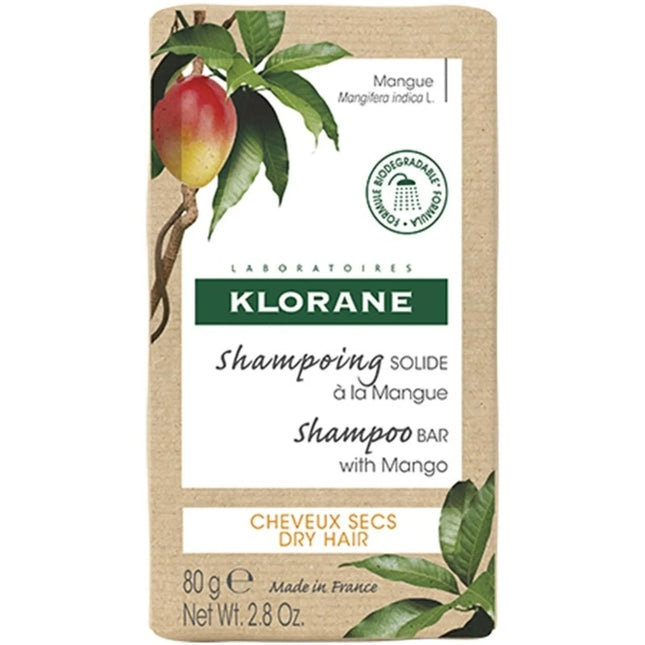 Klorane Mango Solid – Shampoo Unisex, 80 g