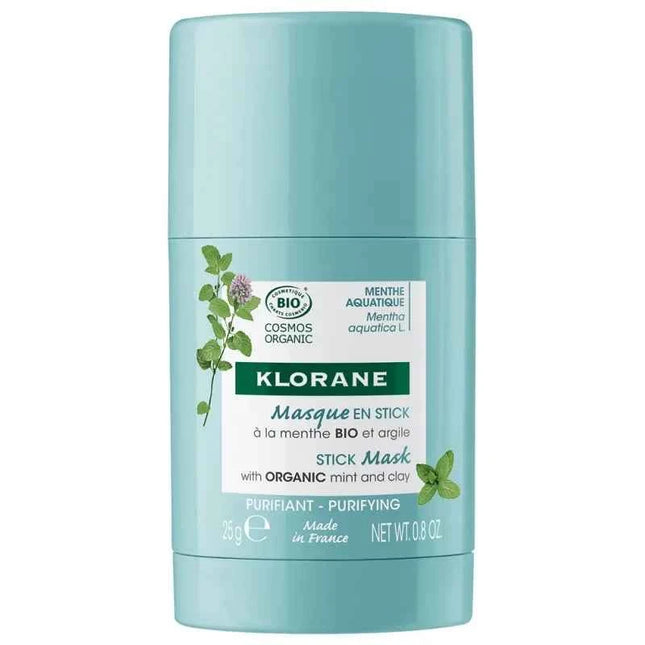 Klorane Aquatic Mint Purifying Stick Mask for Women, 25 g