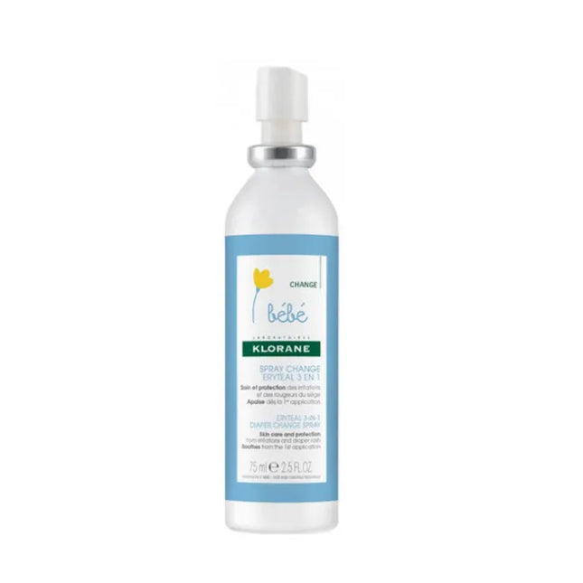 Klorane Baby Change – Spray Eryteal 3 in 1, 75 ml