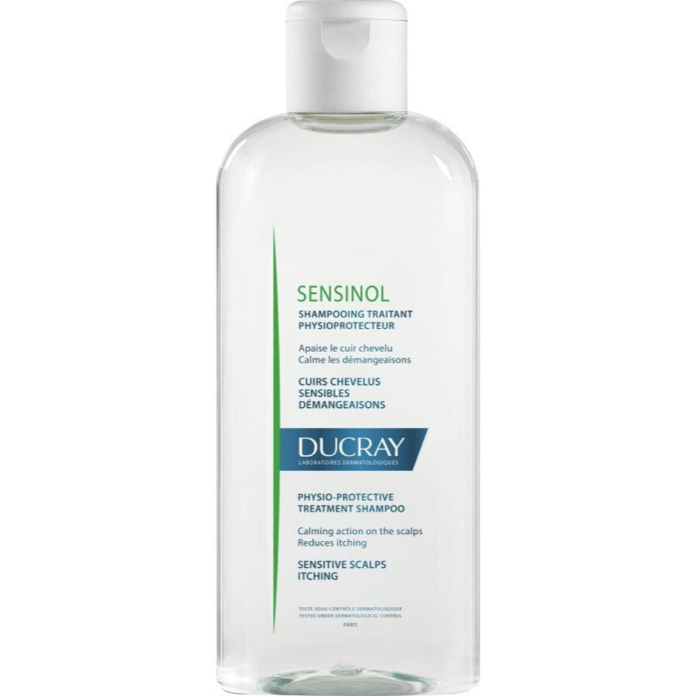 Ducray Sensinol Hypoallergenic – Hair Treatment Shampoo Unisex, Calming, For Sensitive Scalps, 200 ml