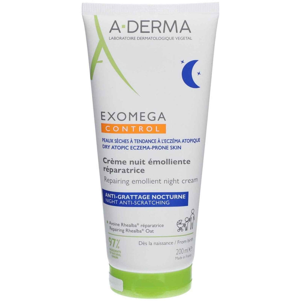 A-Derma Exomega Control Emollient Night – Cream Unisex, For Face, 200 ml