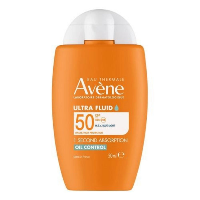 Avene Ultra Fluid Unisex, Mattifying, Daily, Fluid, Face, SPF 50+, 50 ml