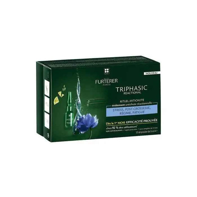 RENE Furterer Triphasic Reactional Anti-Fall Treatment Unisex, 12x5 ml