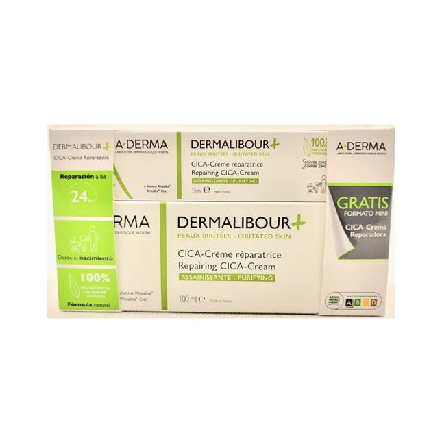 A-derma Dermalibour+ Cica Repair – Cream 100 ml Unisex, Set 2 Pieces