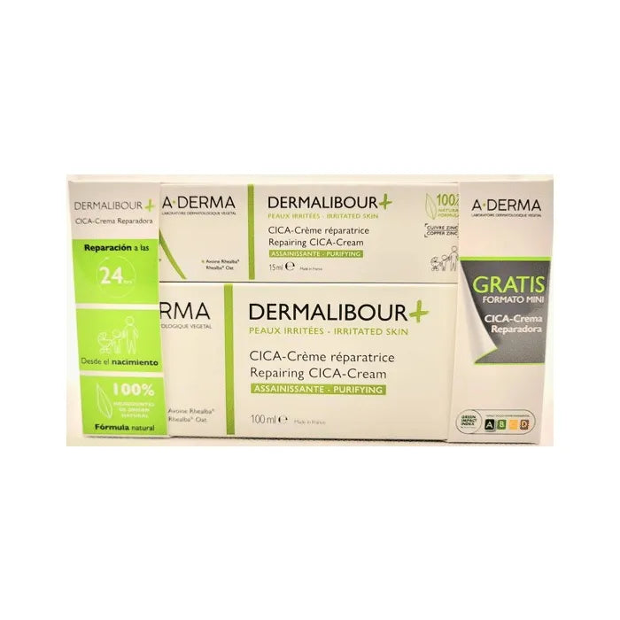A-derma Dermalibour+ Cica Repair – Cream 100 ml Unisex, Set 2 Pieces