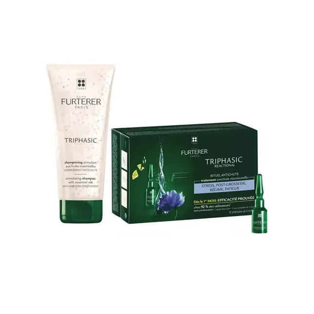 RENE Furterer Triphasic Reactional Hair Loss Treatment 12x5 ml Unisex, Set 2 Pieces