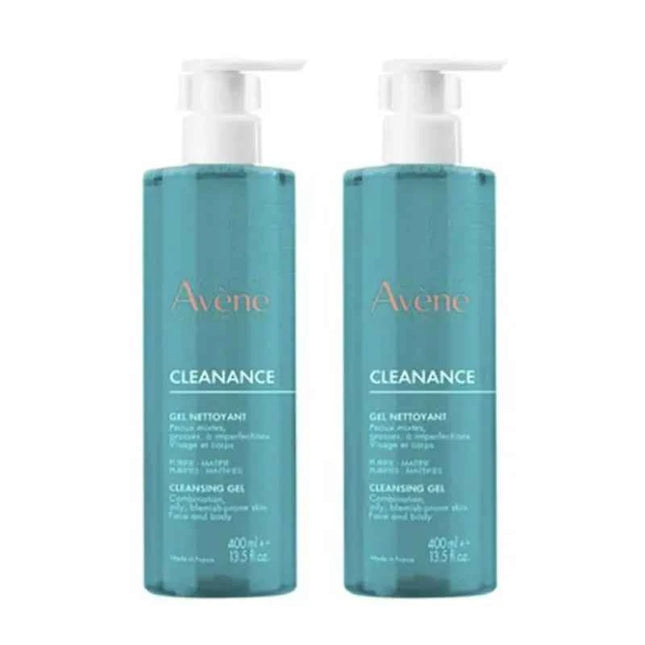 AVÈNE Cleanance Duo Cleansing – Gel Unisex, 2 x 400 ml