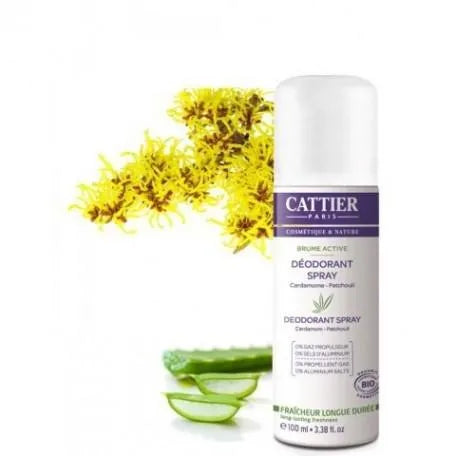 Cattier Paris Cattier Desodorante – Spray Active Unisex, 100 ml