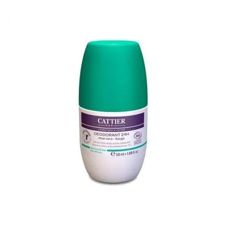 Cattier Paris Cattier Desodorante Roll-On Aloe Unisex, 50 ml