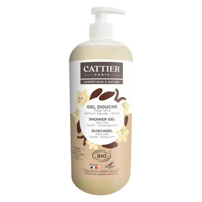 Cattier Paris Cattier – Gel Ducha Vainilla-Tonka Unisex, 1 L