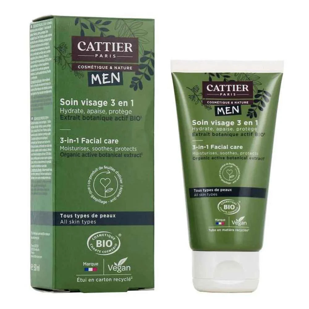 Cattier Paris Cattier Homme Cuidado Facial 3 En 1 Unisex, 50 ml