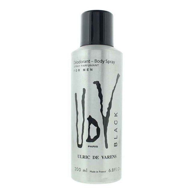 Ulric De Varens Black – Deodorant Spray for Men, 200 ml