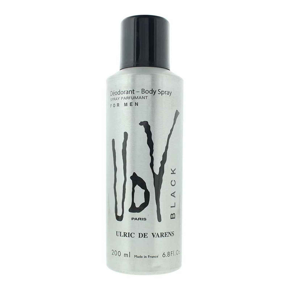 Ulric De Varens Black – Deodorant Spray for Men, 200 ml