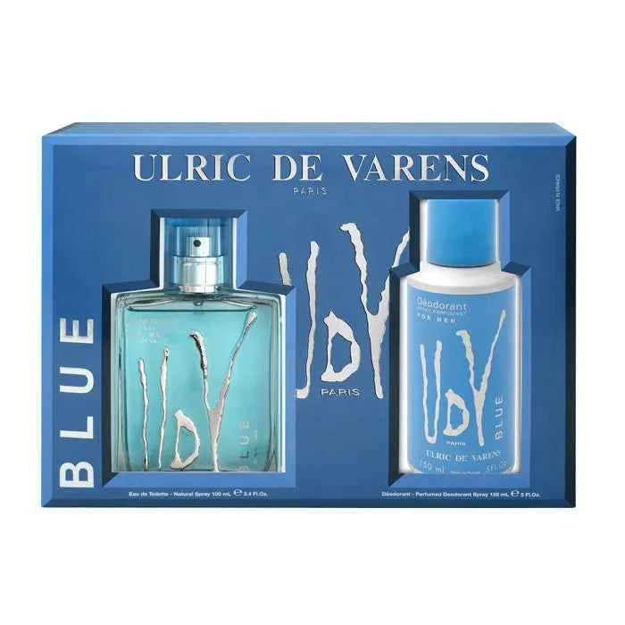 Ulric DE Varens Blue – Eau de Toilette for Men Spray 100 ml, Set 2 Pieces