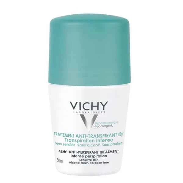 Vichy Deodorant 48 Hour Roll On Anti Perspirant Unisex, 50 ml