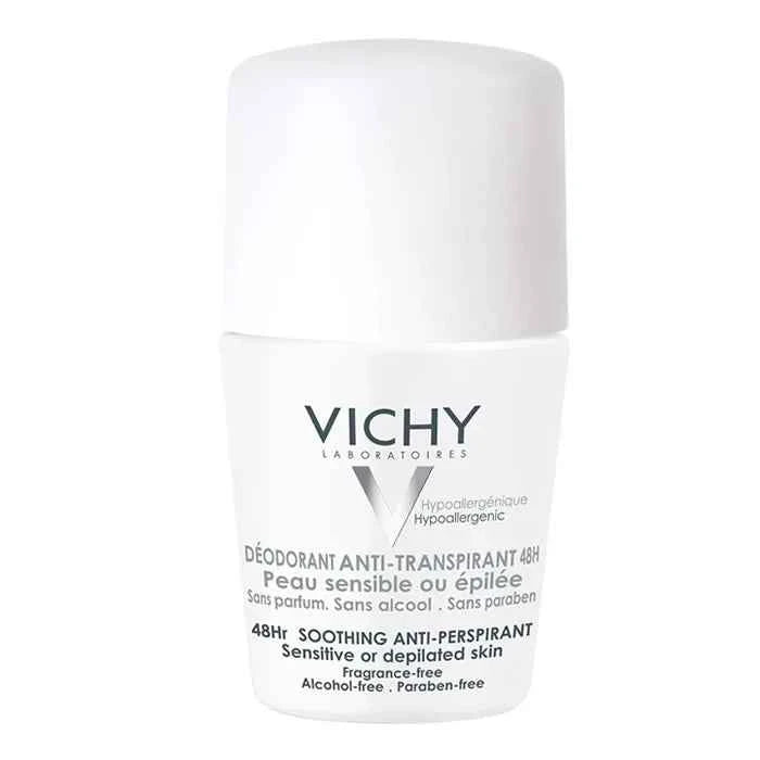 Vichy 48h Anti Perspirant – Deodorant Roll On Sensitive Skin Unisex, 50 ml