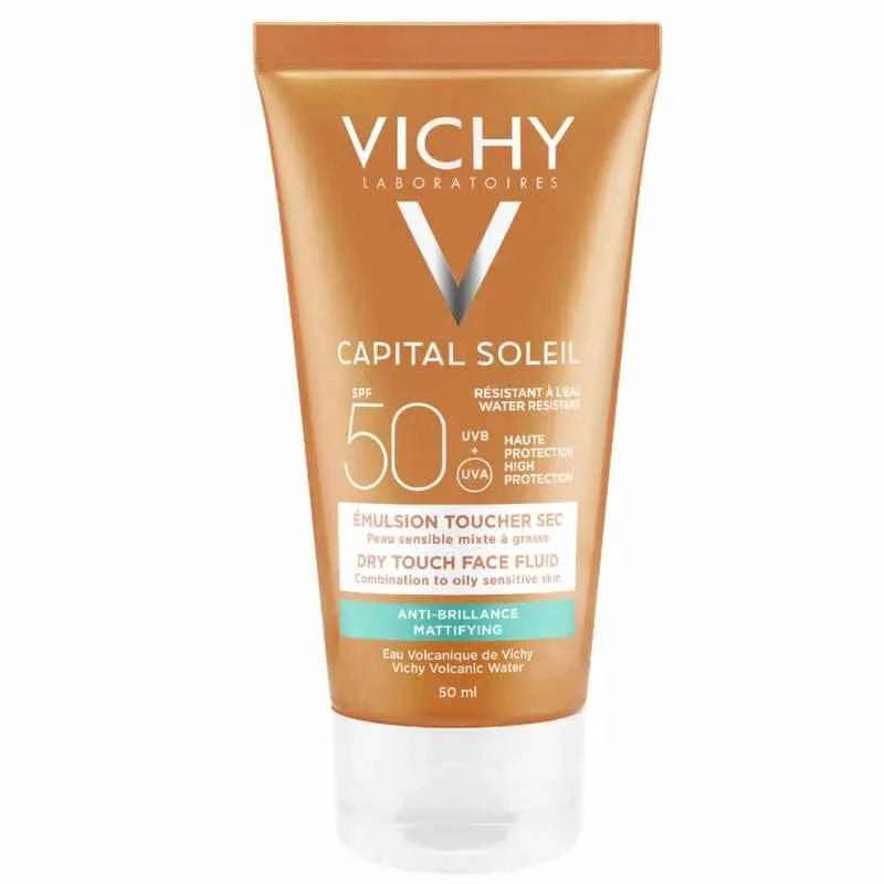 Vichy Capital Soleil Mattifying Face Fluid Dry Touch Spf50 Unisex, 50 ml