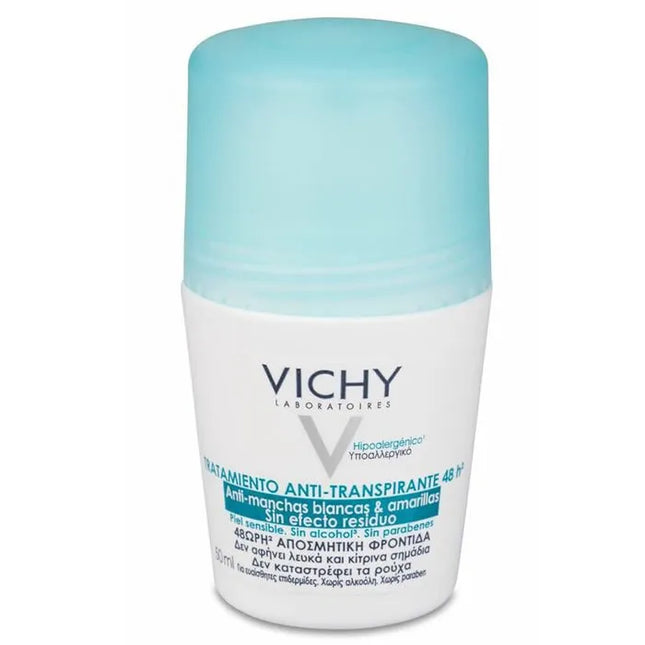 Vichy 48h Anti Perspirant Roll On – Deodorant Unisex, 50 ml