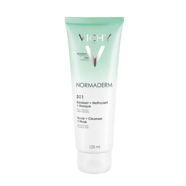 Vichy Normadem 3 In 1 Cleanser Unisex, 125 ml