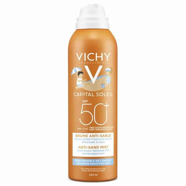 Vichy Capital Soleil Anti-Sand Mist For Children Spf50 Unisex, 200 ml