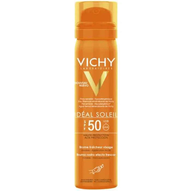 Vichy Idéal Soleil Freshness Face Mist Spf50 Unisex, 75 ml