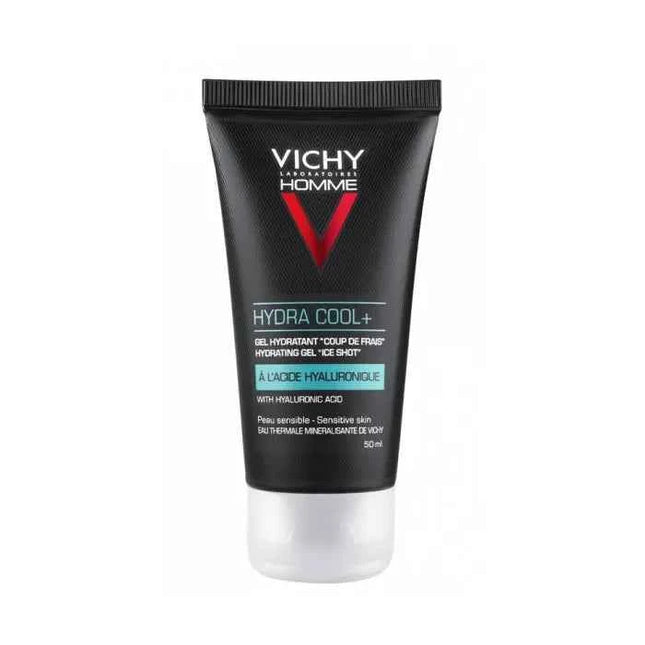 Vichy Homme Hydra Cool+ Hydrating – Gel Face And Eyes Unisex, 50 ml