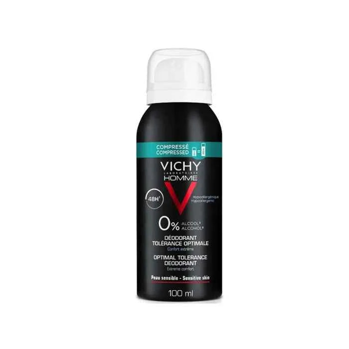 Vichy Homme Tolérance Optimale Format Compressé Unisex, 100 ml