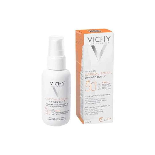Vichy Capital Soleil Uv-Age Daily With Colour SPF50+ Unisex, 40 ml