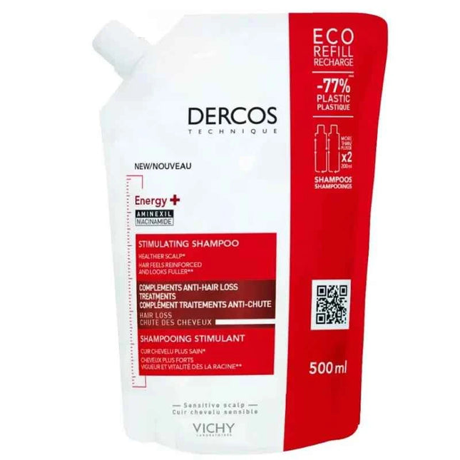 Vichy Dercos Energy+ Stimulating – Shampoo Refill Unisex, 500 ml