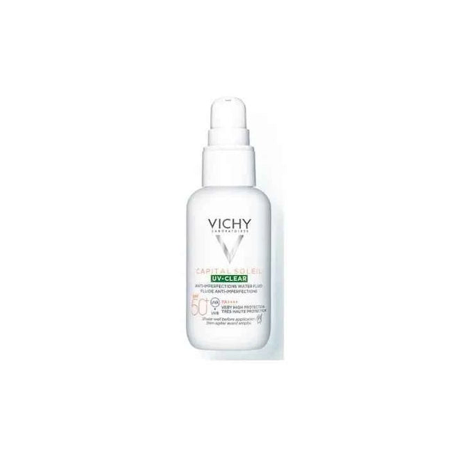 Vichy Capital Soleil Uv Clear Fluide Anti Imperfections Spf50+ Unisex, 40 ml