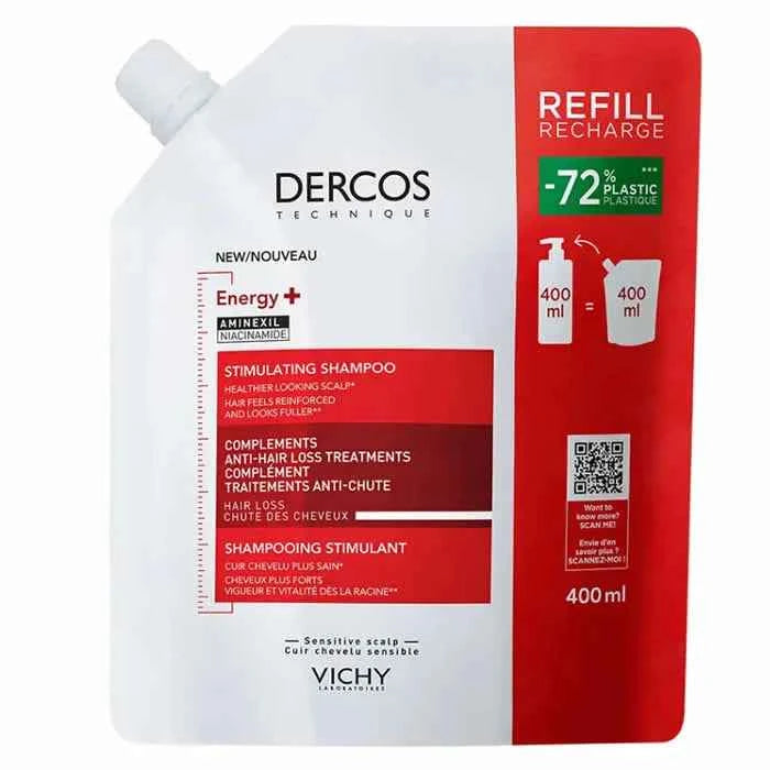Vichy Dercos Energy+ Stimulating – Shampoo Refill Unisex, 400 ml
