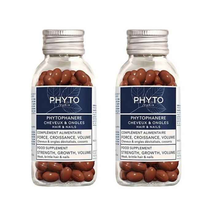 Phyto Paris Phytophanére Hair And Nails 2x Unisex, 120 capsules