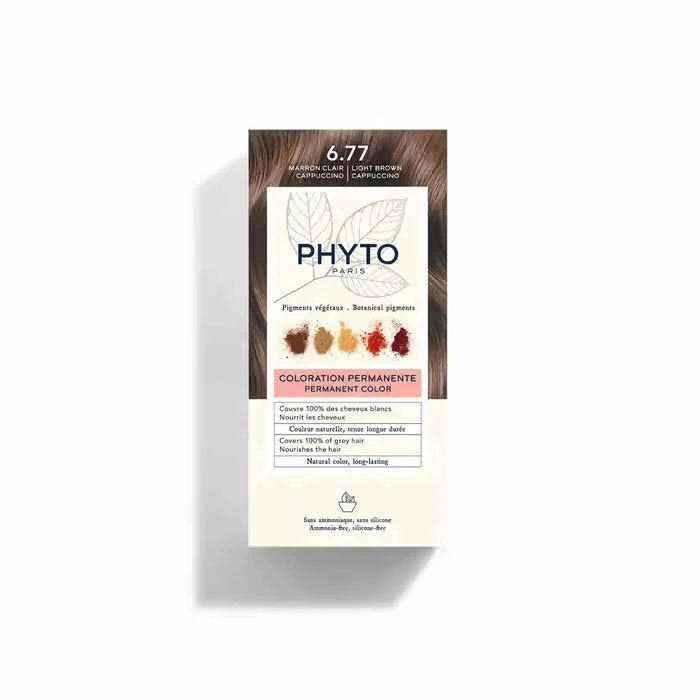 Phyto Paris Phyto Hair Colour By Phytocolor 6.77 Light Brown Cappuccino Unisex, 180 g