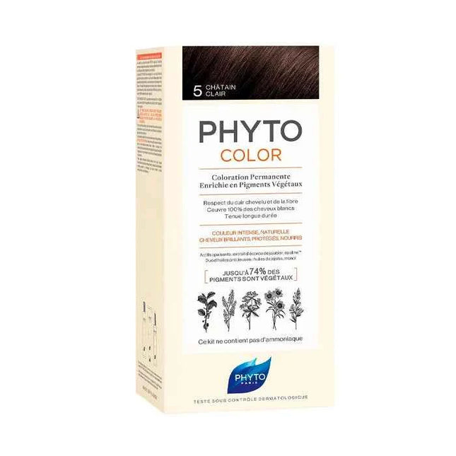 Phyto Paris Phyto Hair Colour By Phytocolor 5 Light Brown Unisex, 180 g