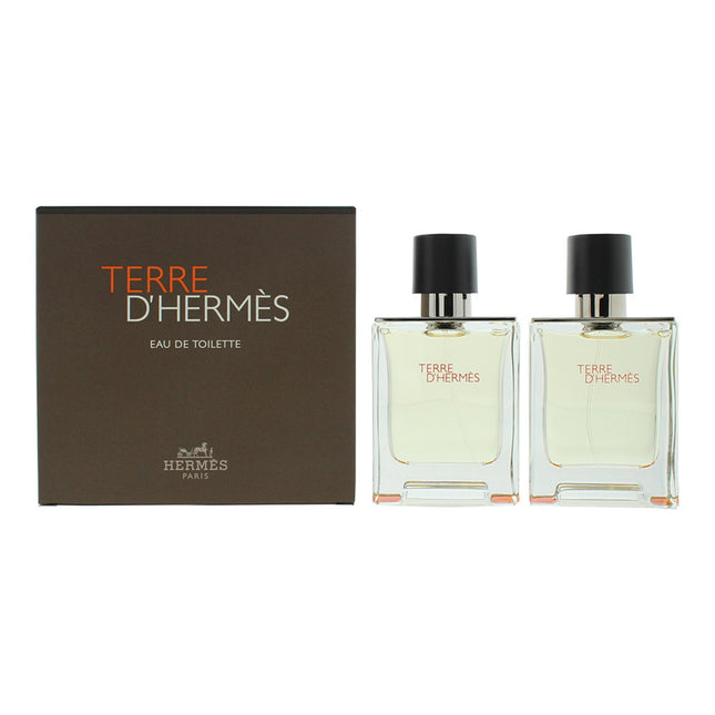 Hermes Set Duo Hermes Terre d'Hermes – Eau de Toilette for Men, 2 pcs, 50 ml