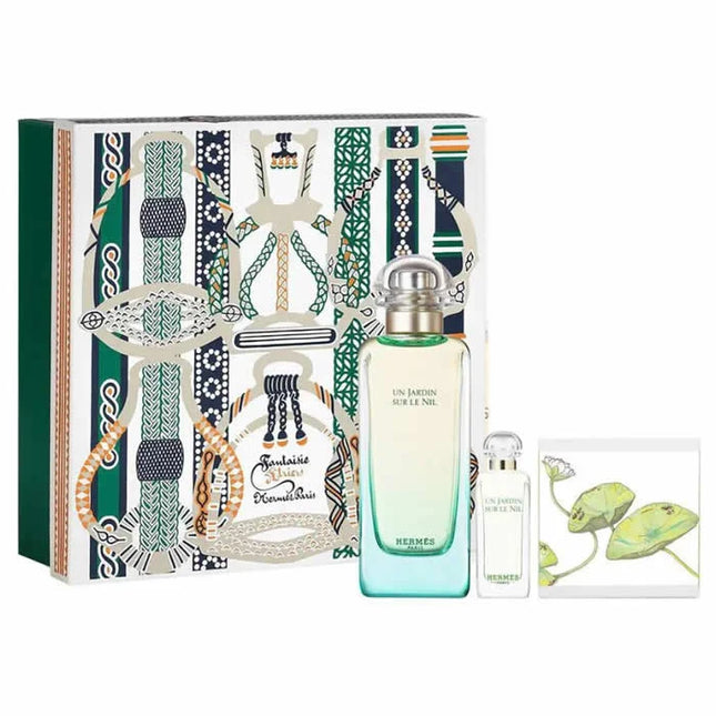 Hermès Un Jardin Sur Le Nil – Eau de Toilette for Women Spray 100 ml, Set 3 Pieces