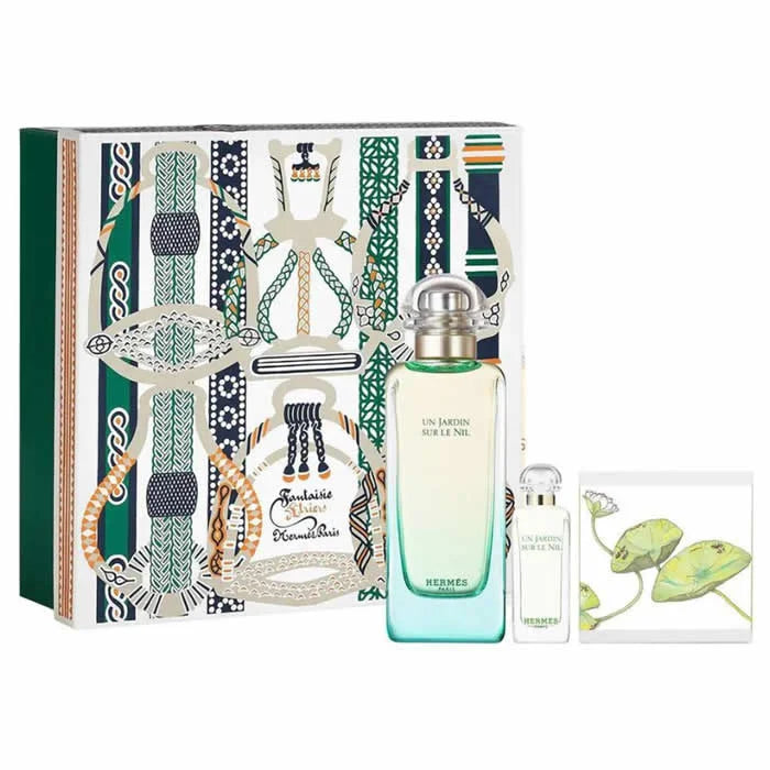 Hermès Un Jardin Sur Le Nil – Eau de Toilette for Women Spray 100 ml, Set 3 Pieces