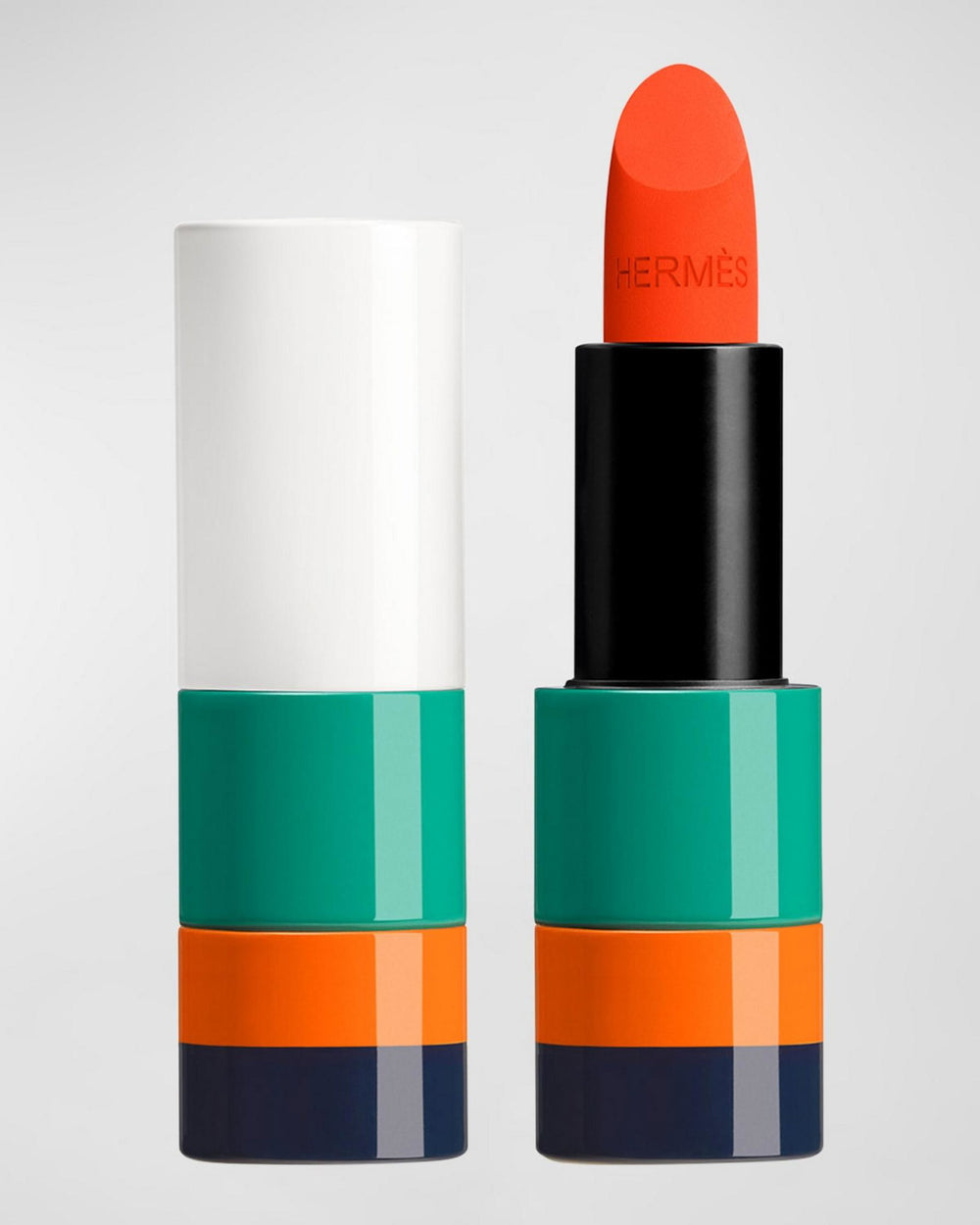 Hermes Paris Matte – Cream Lipstick for Women, 44, Orange Neon, 3.5 g