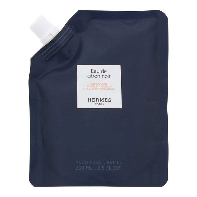 Hermes Eau de Citron Noir – Shower Gel & Shampoo 2-in-1 for Men, 200 ml