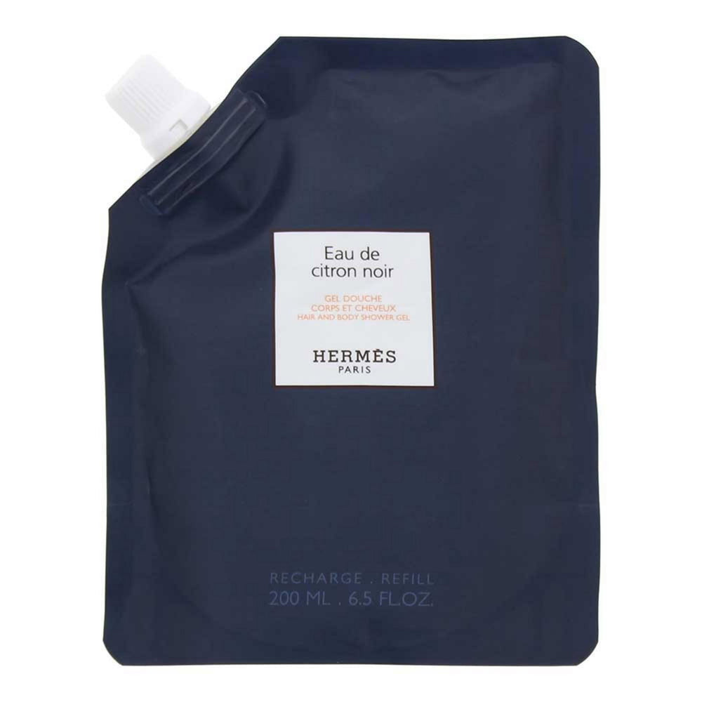 Hermes Eau de Citron Noir – Shower Gel & Shampoo 2-in-1 for Men, 200 ml