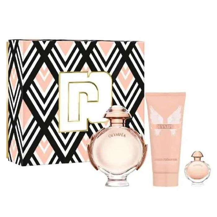 PACO Rabanne Olympea – Eau de Parfum Unisex Spray 80 ml, Set 3 Pieces