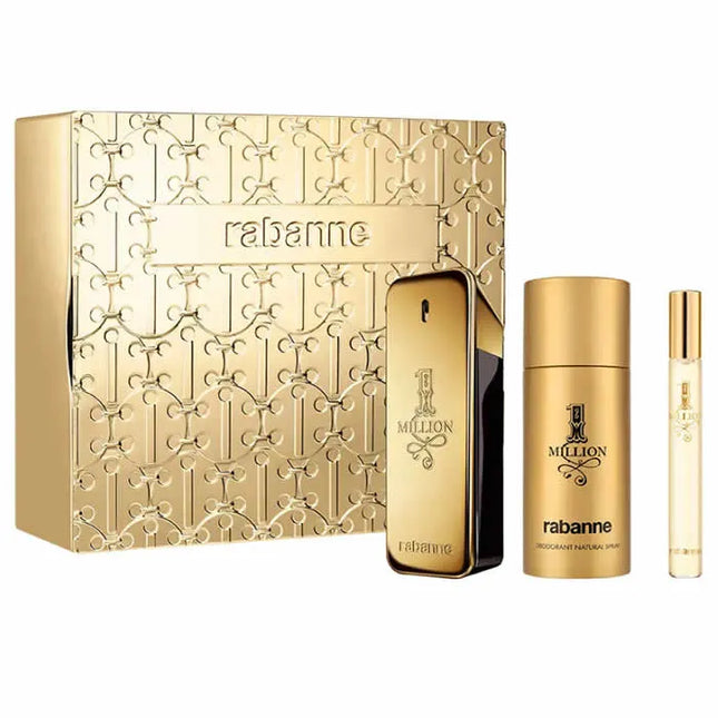 PACO Rabanne 1 Million – Eau de Toilette for Men Spray 100 ml, Set 3 Pieces