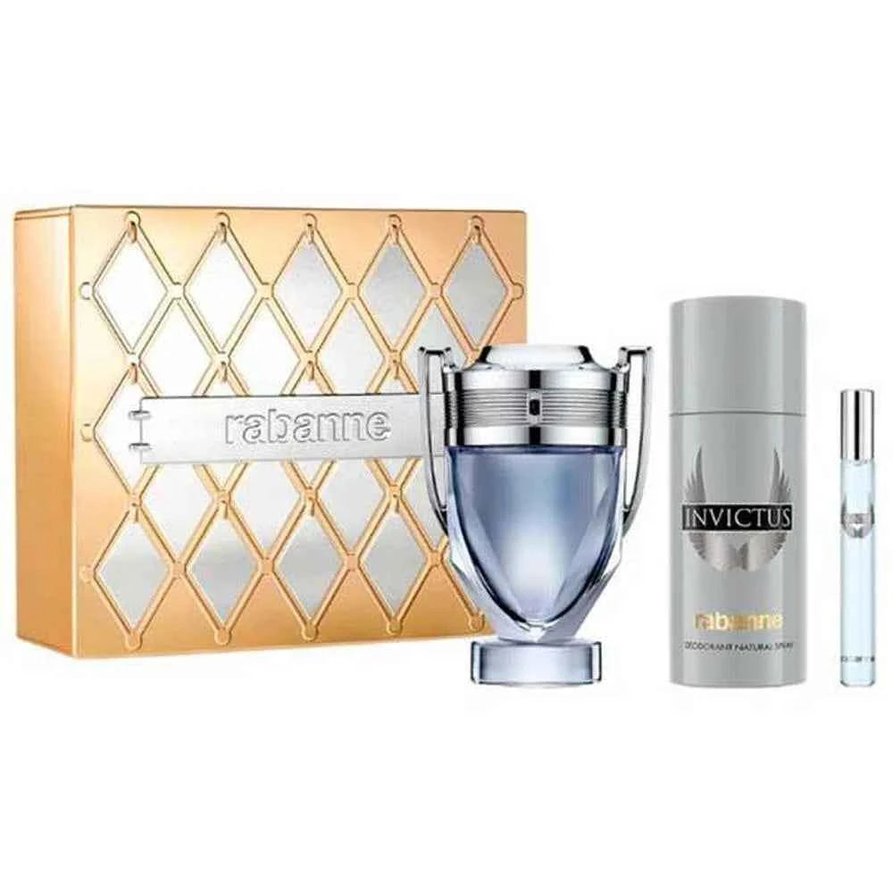 PACO Rabanne Estuche Invictus – Eau de Toilette Unisex 100 ml Desodorante 150 ml Eau de Toilette, 10 ml