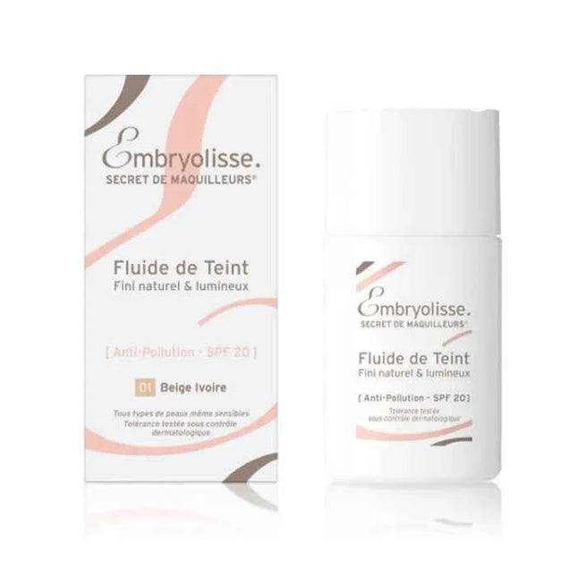 Embryolisse Fluid De Teint Spf20 01 Beige Ivoire